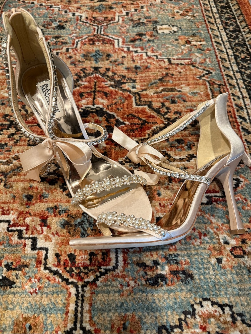 Badgley Mischka Jeweled High Heels